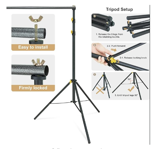 2.1M - 7ft Tripod Stand for Ring Light
