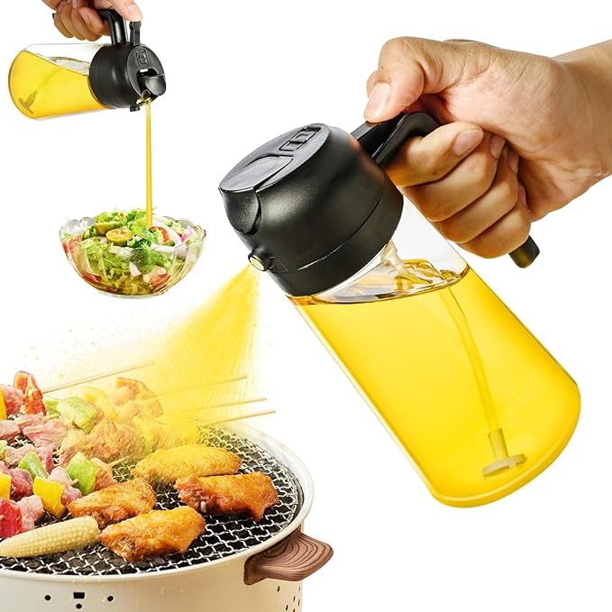 2in1 Oil Dispenser Bottle for Kitchen
