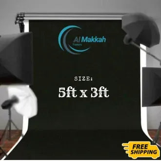 5Ft×8Ft Black Screen Chroma Key Background