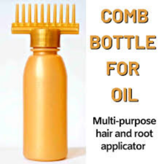 Hair Oil Comb Bottle