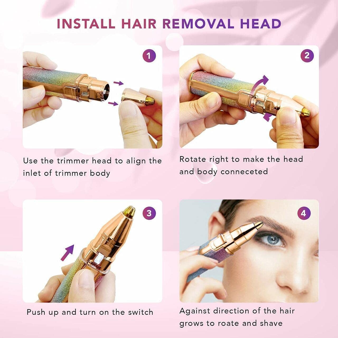 2in1 Rechargeable flawless hair removal machine