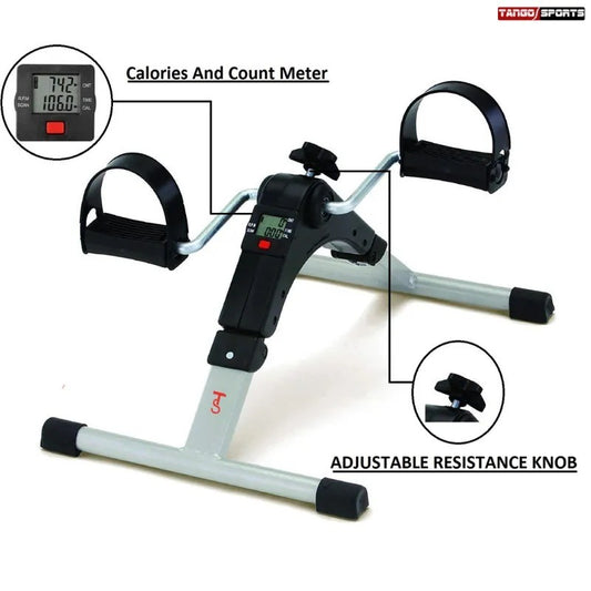 Under Desk Pedal Bike Pedal Cycle Exerciser for Arms and Legs with LCD Screen